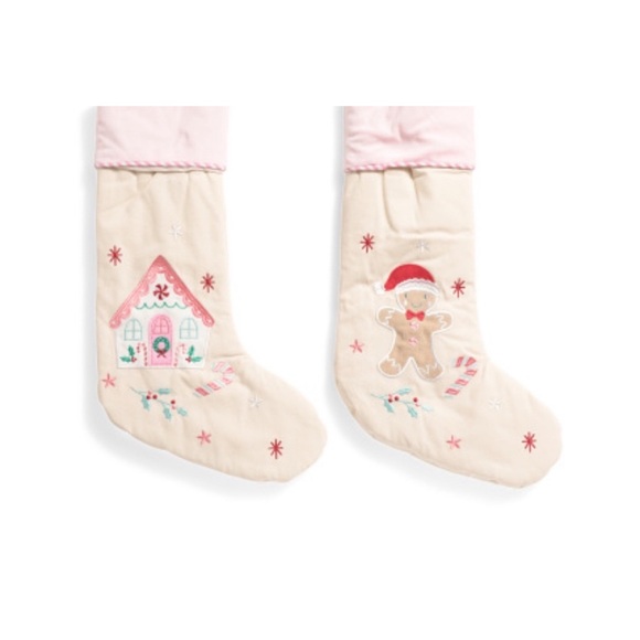 Cupcakes and cashmere Christmas whimsical Wonderland set of two stockings - Picture 13 of 14